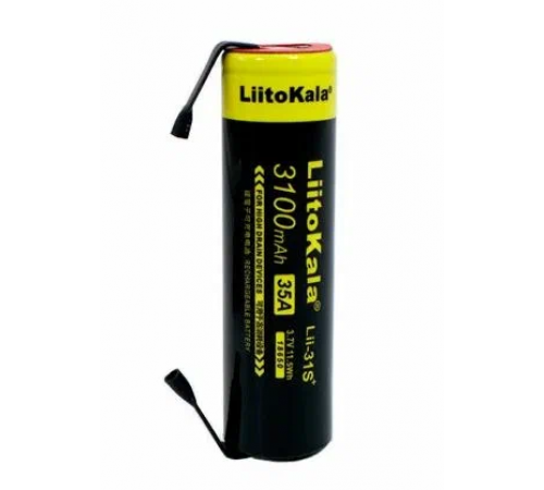 Аккумулятор 18650 LiitoKala Lii-31S 3100mAh с припаянныйми контактами