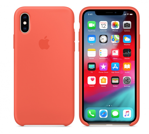 Чехол iPhone X Original Silicone Case Orange