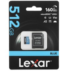 Флеш-накопитель MicroSD 512Гб Lexar 633x 100 MB/s Class 10 (С адаптером)