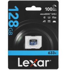 Флеш-накопитель MicroSD 128Гб Lexar 633x 100 MB/s Class10