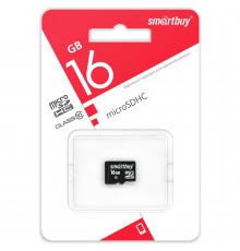 Флеш-накопитель MicroSD 16Гб SmartBuy Class 10 (Без адаптера)