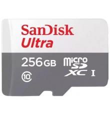 Флеш-накопитель MicroSD 256Гб SanDisk Ultra Class 10