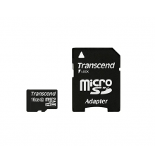 Флеш-накопитель MicroSD 8Гб Transcend Class 10 (С адаптером)