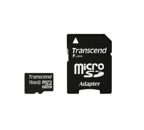 Флеш-накопитель MicroSD 8Гб Transcend Class 10 (С адаптером)