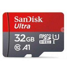 Флеш-накопитель MicroSD 32Гб SanDisk Ultra (A1, Class 10, U1)