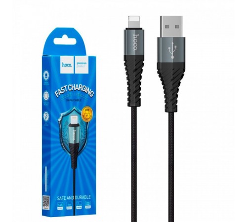 USB кабель Lightning Hoco X38 Черный, 1м