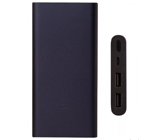 Внешний аккумулятор Xiaomi Mi Power Bank 2S (PLM09ZM) 10000mAh, Черный