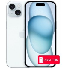 Смартфон Apple iPhone 15 128 Gb Sim + eSim, Blue
