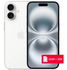 Смартфон Apple iPhone 16 128 Gb Sim+eSim, White