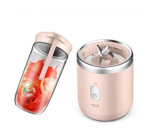 Беспроводной блендер Xiaomi Deerma Fruit Cup Pink (DEM-NU05)