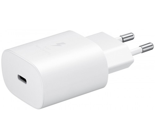 Сетевое зарядное устройство Samsung USB-C PD 45W с Type-C кабелем, белый