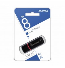 Флеш-накопитель USB 16Гб SmartBuy Crown, USB 2.0, Черный