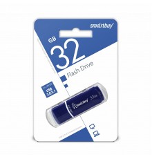 Флеш-накопитель USB 32Гб SmartBuy Crown,USB 3.0, Синий