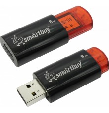 Флеш-накопитель USB 8Гб SmartBuy Click, Черный