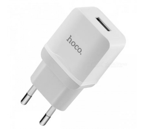 Сетевое зарядное устройство HOCO USB C22A (2.4A) , белый