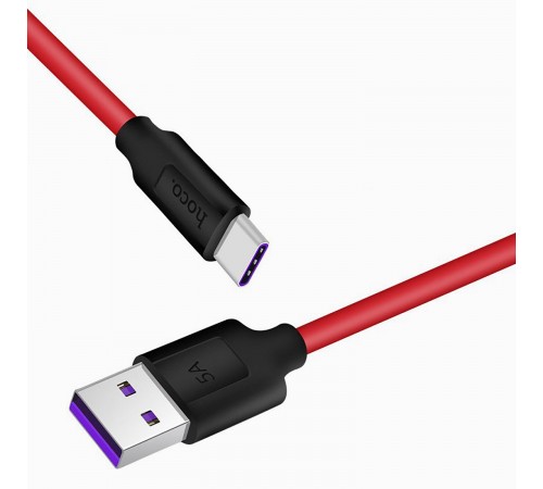 USB кабель Type-C Hoco X11 5А, Красный