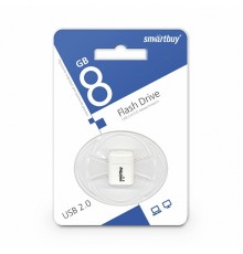 Флеш-накопитель USB 8Гб SmartBuy Lara, Белый