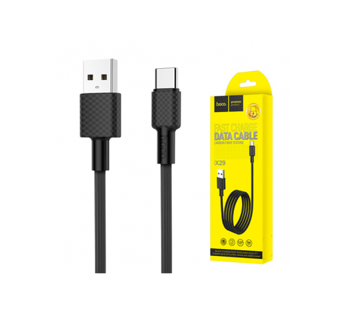 USB кабель Type-C Hoco X29 1м, Черный