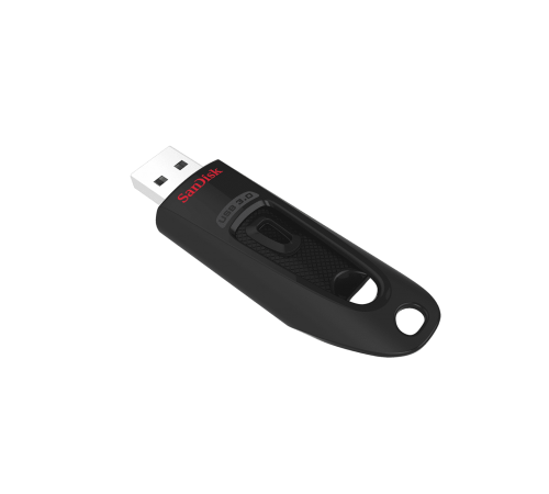 Флеш-накопитель USB 128Гб SanDisk Ultra, USB 3.0, черный