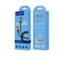 USB кабель Type-C Hoco X26 Черный с красной вставкой, 1 метр