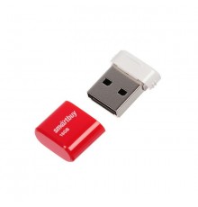 Флеш-накопитель USB 16Гб SmartBuy Lara, USB 2.0, Красный