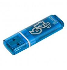 Флеш-накопитель USB 64Гб SmartBuy Glossy, USB 3.0, синий