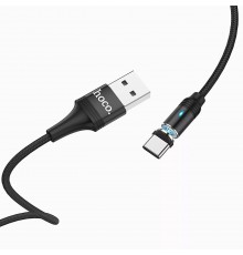 USB кабель Type-C Hoco U76,магнитный, черный