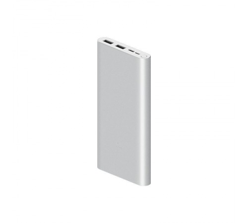 Внешний аккумулятор Xiaomi Mi Power Bank 3 10000mAh Type-c + 2 USB (PLM13ZM) Silver