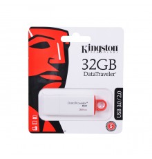 Флеш-накопитель USB 32Гб Kingston DataTraveler, USB 3.0, Белый