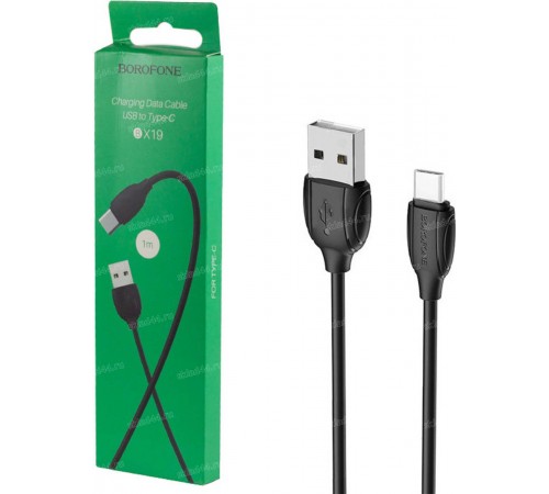 USB кабель Type-C Borofone BX19, черный, 1 м