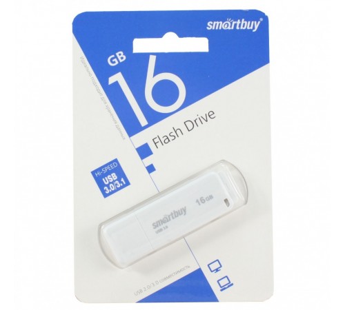 Флеш-накопитель USB 16Гб SmartBuy Diamond USB 3.0/3.1, Синий