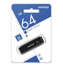 Флеш-накопитель USB 64Гб SmartBuy LM05, USB 3.0, Черный