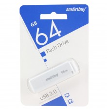 Флеш-накопитель USB 64Гб SmartBuy Clue, USB 2.0, Синий