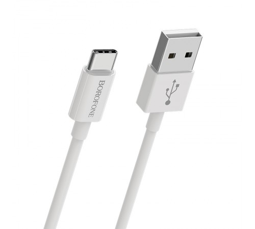 USB кабель Type-C Borofone BX22, белый, 1 м