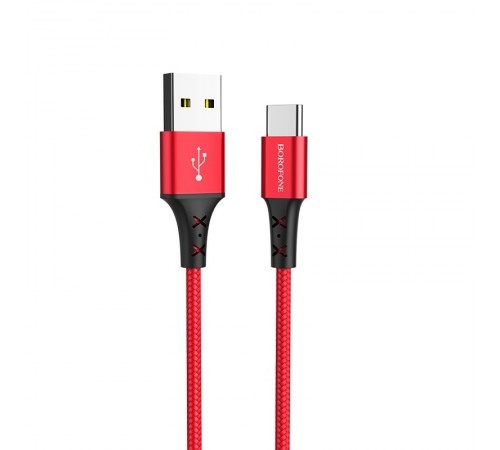 USB кабель Type-C Borofone BX20, красный, 1 м