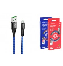 USB кабель micro USB Borofone BU13, Черный, 1.2 м