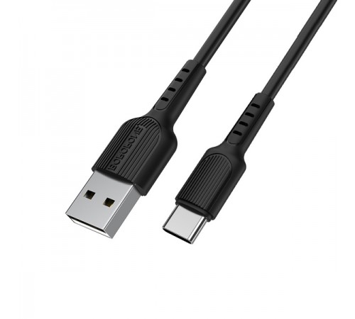 USB кабель Type-C Borofone BX16, черный, 1 м