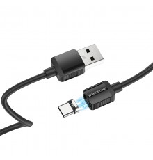 USB кабель Type-C Borofone BX57 магнитный, черный, 1м