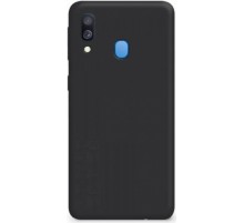 Чехол Samsung A04S силикон матовый, черный