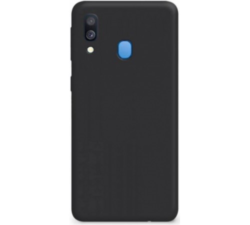 Чехол Samsung A04S силикон матовый, черный