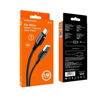 USB кабель micro USB Borofone BU14, Черный, 1.2 м
