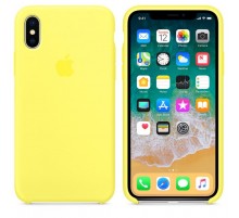 Чехол iPhone X Original Silicone Case Желтый