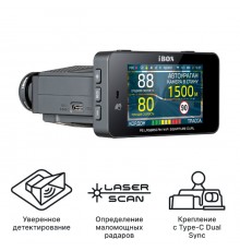 Комбо-устройство iBOX F5 LaserScan Wi-Fi Signature Dual