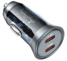 АЗУ Borofone BZ26B 2USB-C 45W, черный