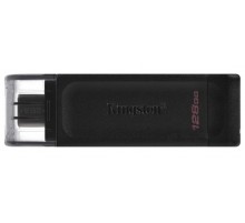 Флеш-накопитель Type-C 128Гб Kingston DataTraveler DT70, USB 3.0, черный