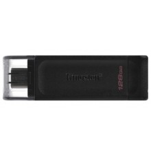 Флеш-накопитель Type-C 128Гб Kingston DataTraveler DT70, USB 3.0, черный