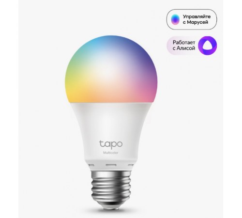 Умная лампа TP-Link Tapo L530E, 8.7Вт, 806лм, 6500 К, E27, WiFi