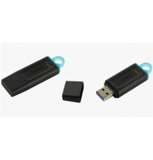 Флеш-накопитель USB 64Гб Kingston DataTraveler Exodia USB 3.2, Черный/бирюзовый