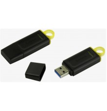 Флеш-накопитель USB 128Гб Kingston DataTraveler Exodia USB 3.2, Черный/желтый