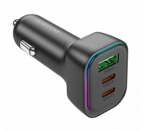АЗУ Borofone BZ28C USB+2USB-C 60W, черный